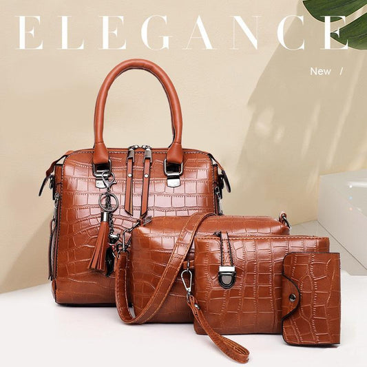 HELGA | SET OF 4 LEATHER BAGS