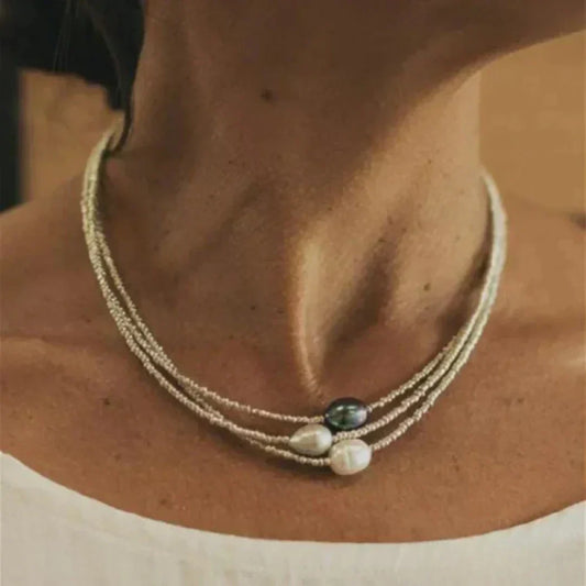 Vintage Necklace with Freshwater Pearls