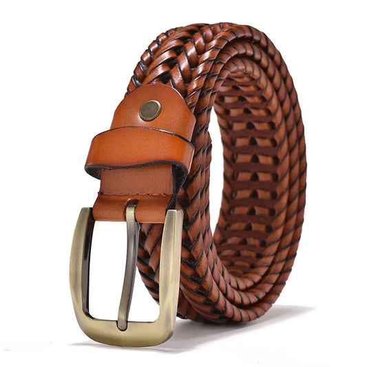ALESSIO™ | MEN'S BRAIDED LEATHER BELT (VINTAGE)