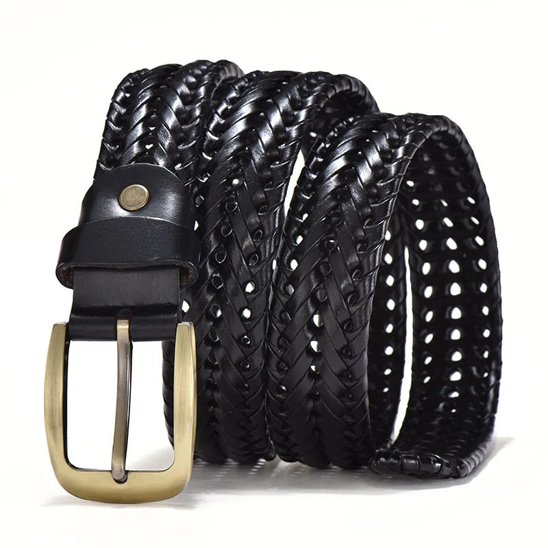 ALESSIO™ | MEN'S BRAIDED LEATHER BELT (VINTAGE)