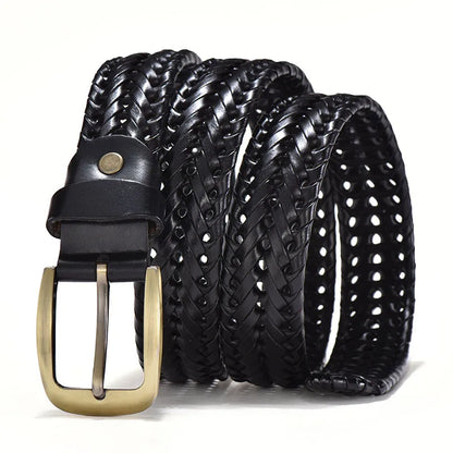 ALESSIO™ | MEN'S BRAIDED LEATHER BELT (VINTAGE)