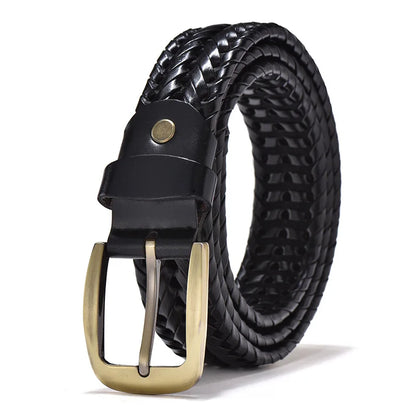 ALESSIO™ | MEN'S BRAIDED LEATHER BELT (VINTAGE)