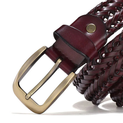 ALESSIO™ | MEN'S BRAIDED LEATHER BELT (VINTAGE)