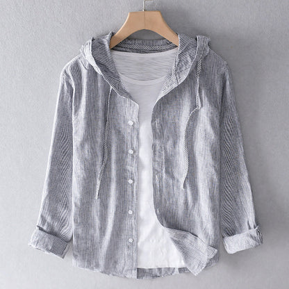 Elena | Lightweight hooded blouse