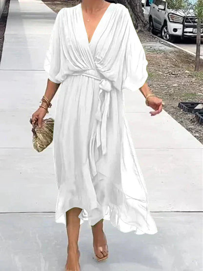 Andre | Chiffon Dress with V-Neck