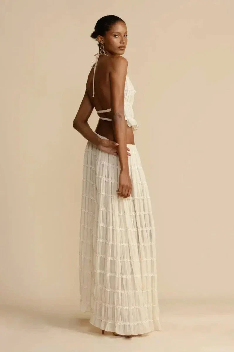 Frida - Backless Pleated Set