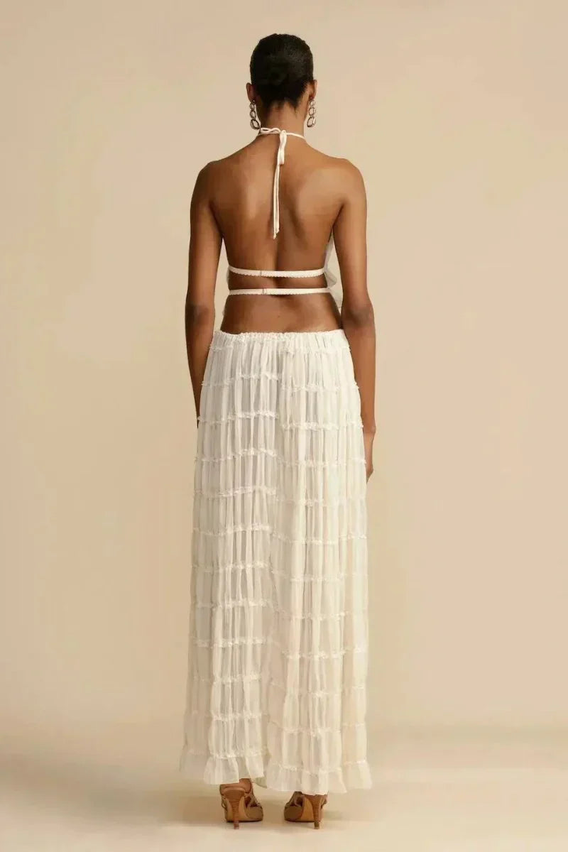 Frida - Backless Pleated Set