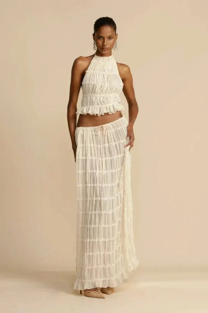 Frida - Backless Pleated Set