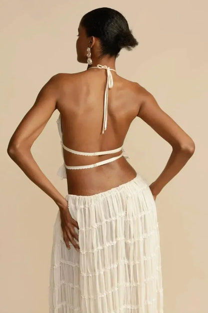 Frida - Backless Pleated Set