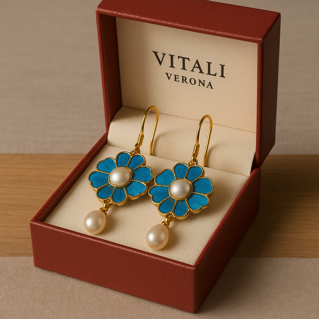 Wiun - Blue Drop Earrings